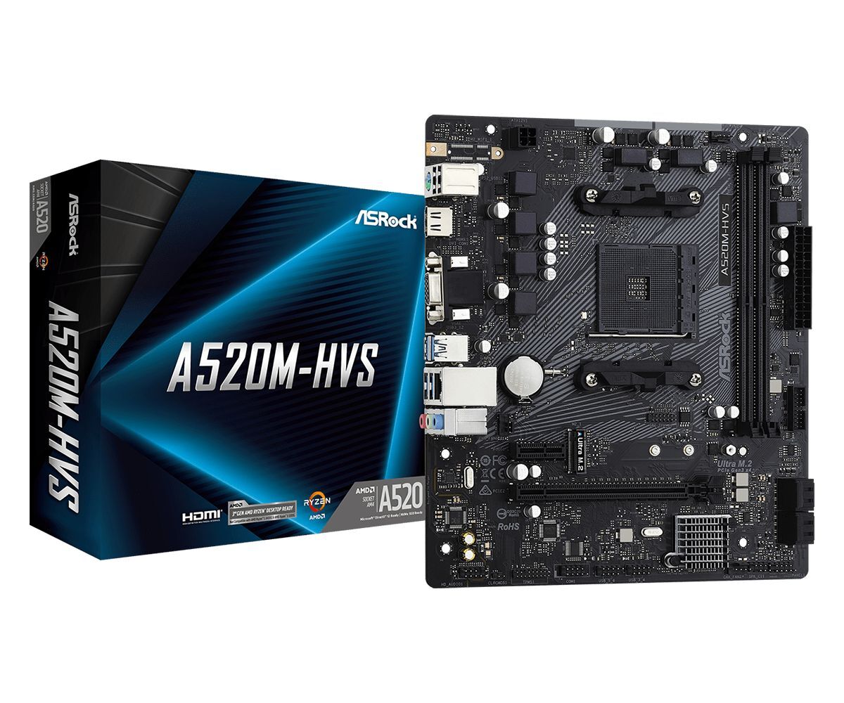 ASRock A520M-HVS ASRock A520M-HVS