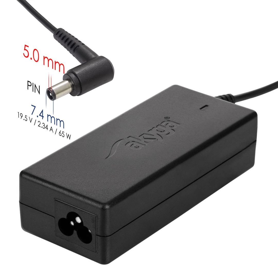 Akyga AK-ND-05 19,5V / 3,34A 65W 7,4x5mm Dell h&aacute;l&oacute;zati notebook t&ouml;ltő