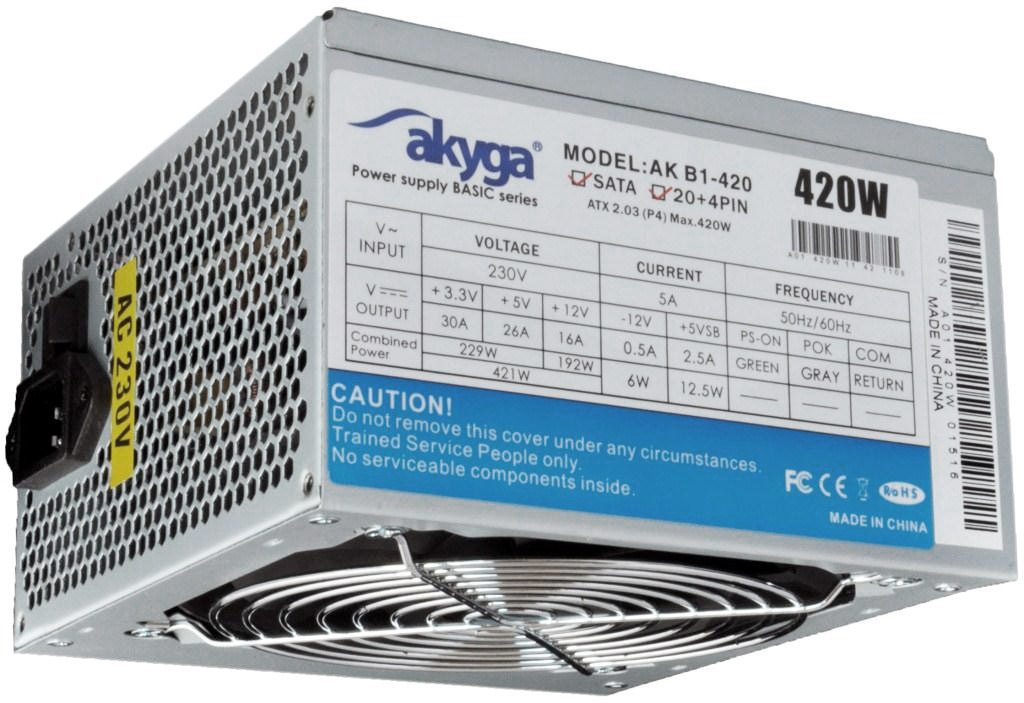 AK-B1-420 - 420W, 12cm, Passzív PFC