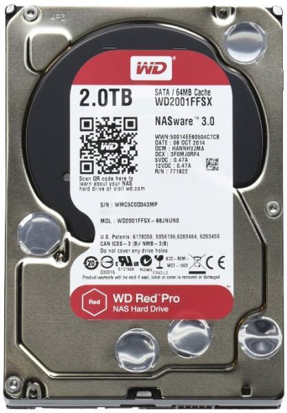 Red Pro (NAS) - 2TB 7200rpm DATA3 64MB 3.5" Red Pro (NAS) - 2TB 7200rpm DATA3 64MB 3.5"
